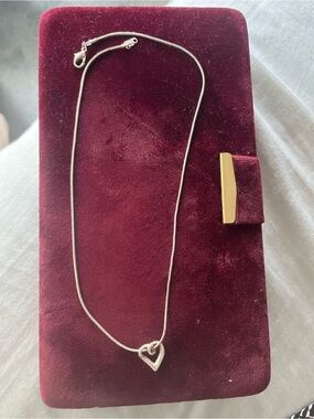 Sterling Silver Heart Pendant Necklace - perfect for layering